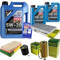 Mann Inspektionspaket 7L Liqui Moly Longtime 5W-30 FüR Mercedes A-Klasse W169
