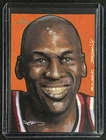 MICHAEL JORDAN 2014 LEAF BEST OF BASKETBALL ORANGE SKETCH CARD 1/1 BY JIM KYLE