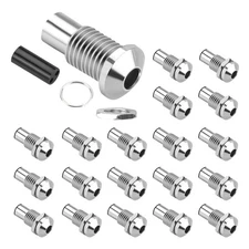 20Pcs 5MM LED Holder Round Copper Chrome Bezel for LED Lamps