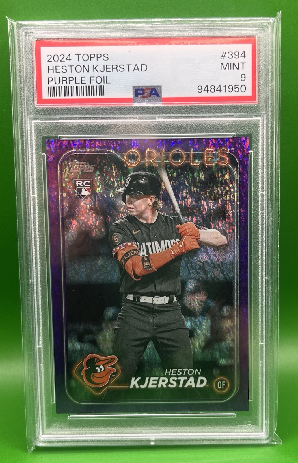 2024 Topps Series Two Heston Kjerstad Rookie #394 Purple /799 PSA 9