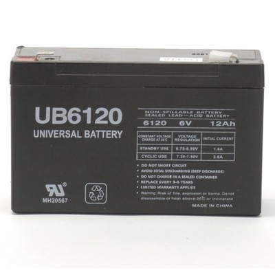 UPG 6V 12Ah F2 Replacement Battery for Teledyne 118-0013