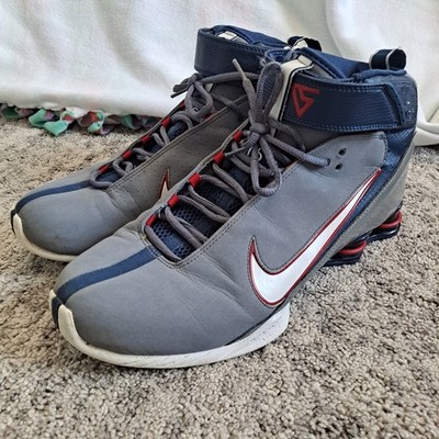 Nike Shox Zoom Air 15, Vince Carter Basketball Shoe Gray/Blue 2007 Size 11.5 