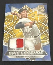 2021 Spectra Epic Legends Materials PATCH GOLD Prizm 7/10 Sandy Koufax HOF SSP