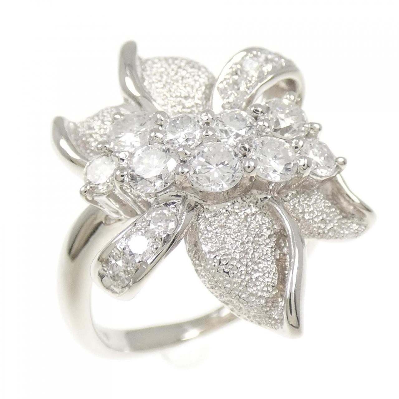 Authentic PT900 Flower Diamond Ring 1.00CT #230-000-394-3266