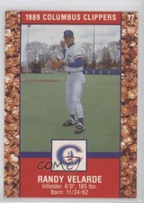 1989 Cracker Jack Columbus Clippers Police Randy Velarde #17 0a3