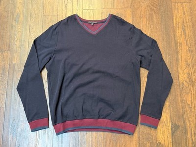 Robert Barakett V-Neck Knit Sweater Mens XL Lightweight Casual Workwear Preppy