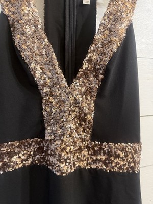 black and gold bodycon dress Circular Path Multi-tie Bodycon Midi Dress