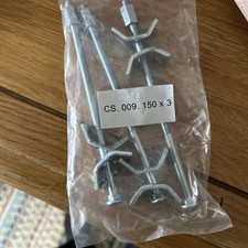 3 X KITCHEN WORKTOP CONNECTING BOLTS JOINING JOINT CLAMPS BUTTERFLY CONNECTOR