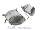 Genuine Exhaust Trim Panel Left + Right Audi Q7 W12 V12 4L0253684A 4L0253683A Tail Pipe