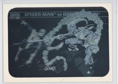 1990 Impel Marvel Universe Holograms Spider-Man vs Green Goblin #MH5 1nw5