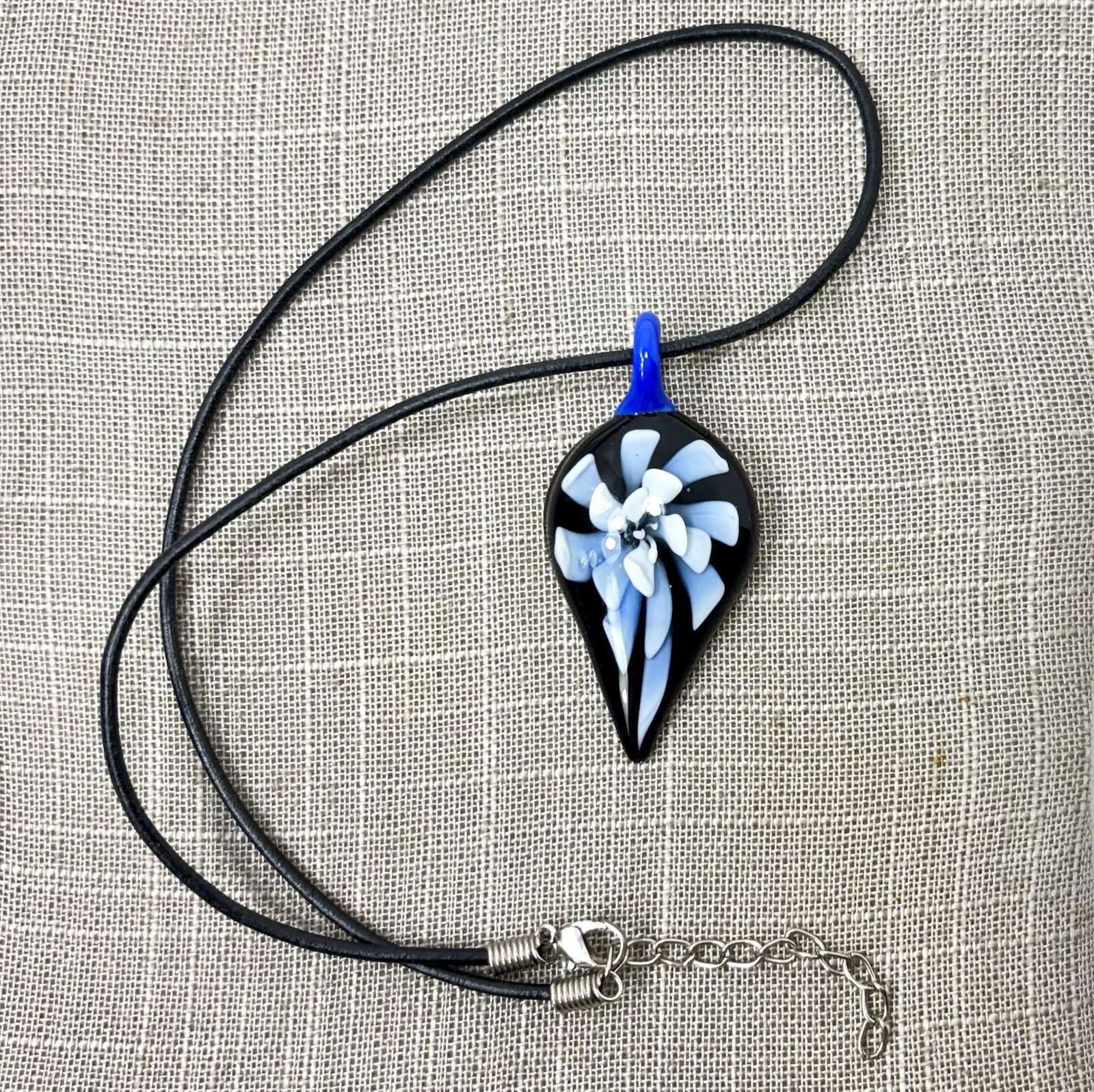 GlassOfVenice Murano Glass Millefiori Butterfly Pendant - Handmade Italian Glass Jewelry With Crystal - View #10