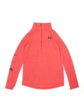Under Armour Girls Red Long Sleeve Turtleneck L Youth