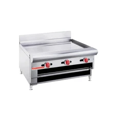 American Range ARGB-36 Countertop 36" Gas (3) Burner Raised Griddle/Broiler