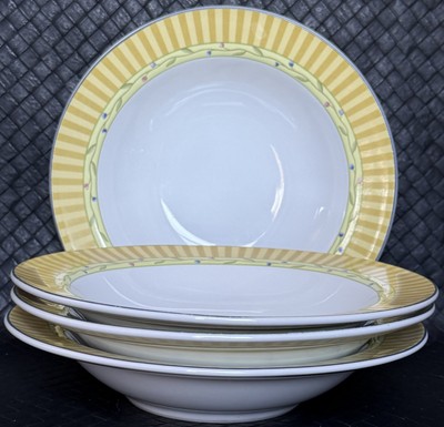 Studio Nova Trellis Salad Bowls 8 1/8 x 1 5/8 Wide Rimmed Set Of 4
