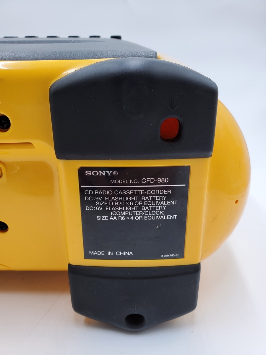 Sony ESP Sports CFD-980 Water Resistant CD/Radio/Cassette
