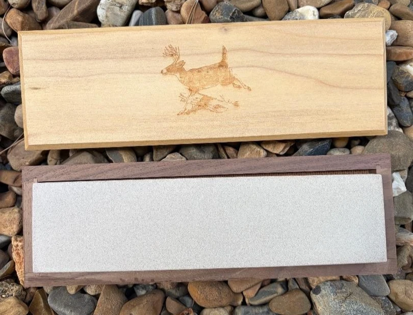 Soft (Medium) & Hard(Fine) Arkansas Combo Knife Sharpening Stone 8 X 2 X 1 - New
