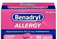 Benadryl Allergy Ultra 100 Count Tablets Effective Allergy Active Ingredient Benadryl Allergy Ultra 100 Count Tablets Effective Allergy Active Ingredient