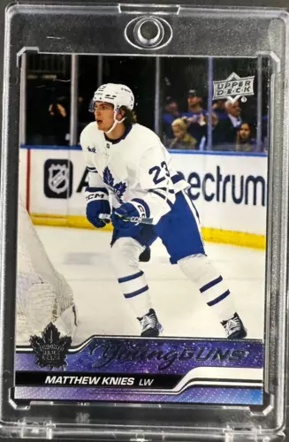 MATTHEW KNIES 2023 Upper Deck Hockey #222 Young Guns Toronto Maple Leafs