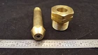 CGA 590 COMBO NUT AND NIPPLE AIR GAS WESTERN .960-14 NGO LH MALE CP4B5L