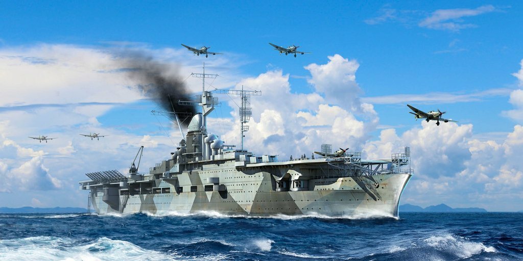 Trumpeter 06709 1/700 German Navy Aircraft Carrier DKM Graf