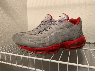 air max 95 silver red