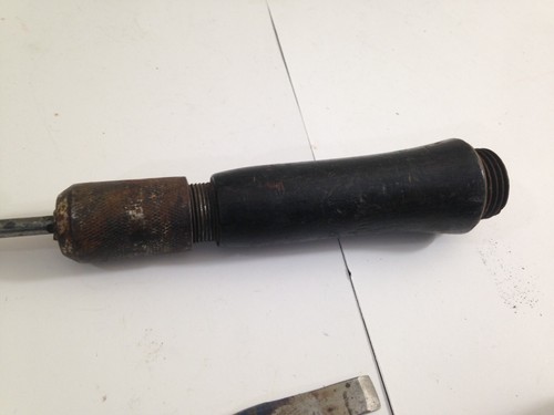 Vintage Hollow wooden Handle Multi Tool Screwdriver w/Bits Chisel Drill awl - Picture 5 of 6