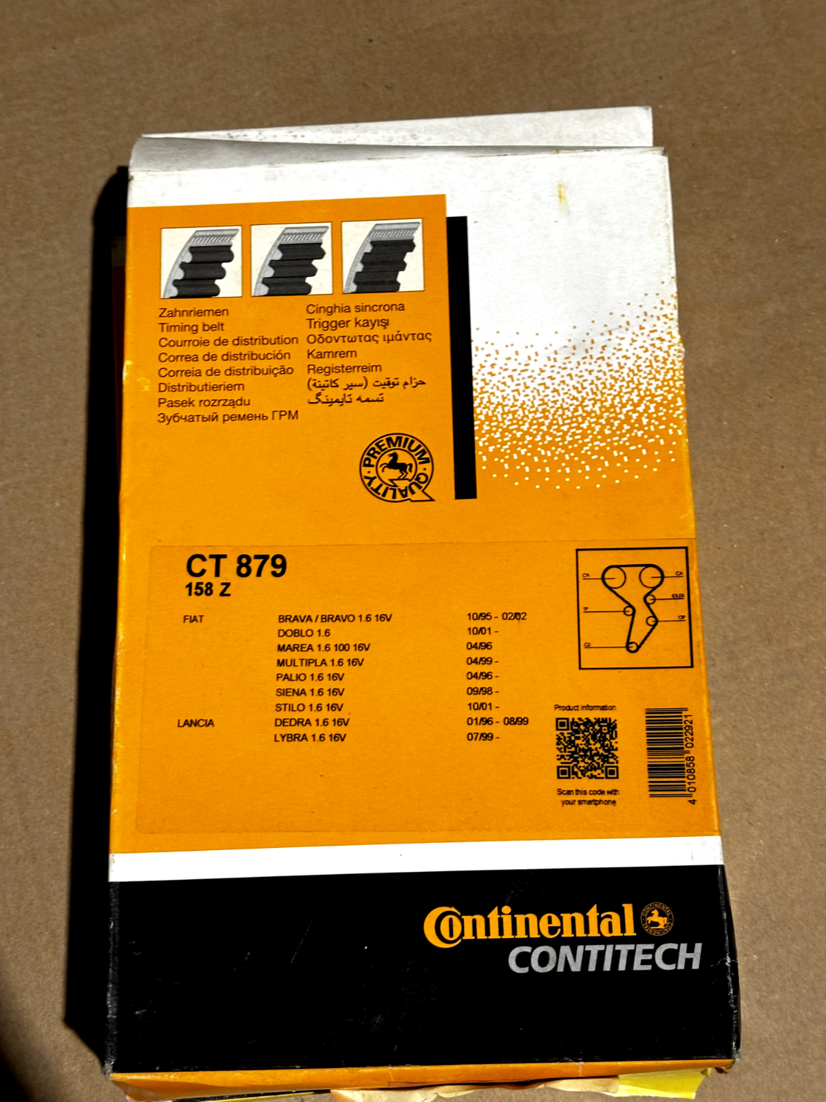 Genuine Continental Timing Belt - CT879