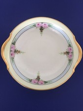 T V LIMOGES HAND PAINTED PORCELAIN BOWL PINK ROSES