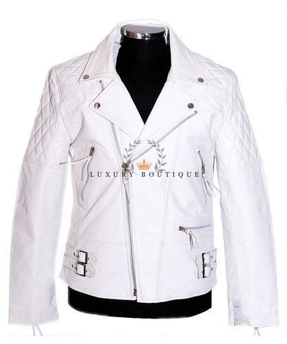 Gilet In Pelle Intrecciata Da Uomo Per Moto - Vera Pelle Di Mucca, Nero, Chiusura A Bottone