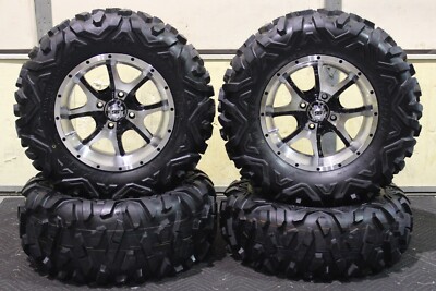 KODIAK 700 26'' BIGHORN RADIAL ATV TIRE & 14'' COBRA M/B WHEEL KIT IRS1CA M917