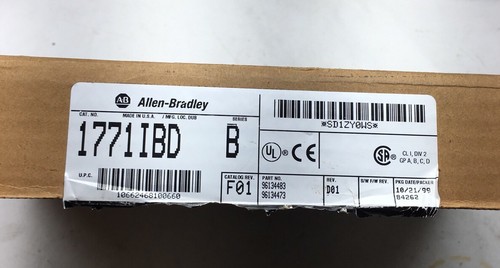 NUEVO 1771-IBD ALLEN-BRADLEY 1771IBD/B MÓDULO DE ENTRADA 10 - 30 VDC SERIE B NUEVO EN CAJA - Imagen 4 de 9