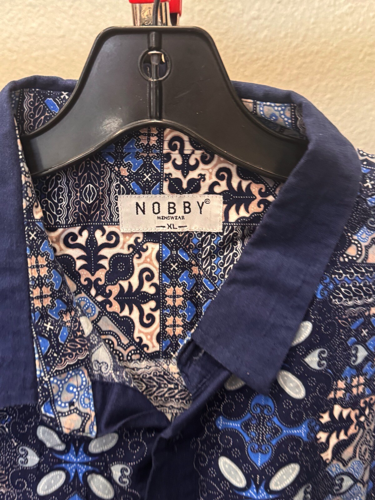 Nobby Geometric Pattern SHORT SLEEVE BUTTON UP SH… - image 6