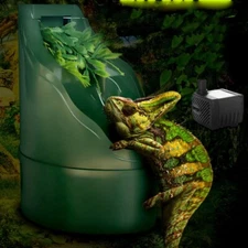 Reptile Drinking Water Fountain Humidifier Feeding Chameleon Lizard Dispenser