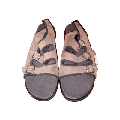 L.L Bean Womens Sling Bag Sandal Brown Suede Size 6.5 Wide
