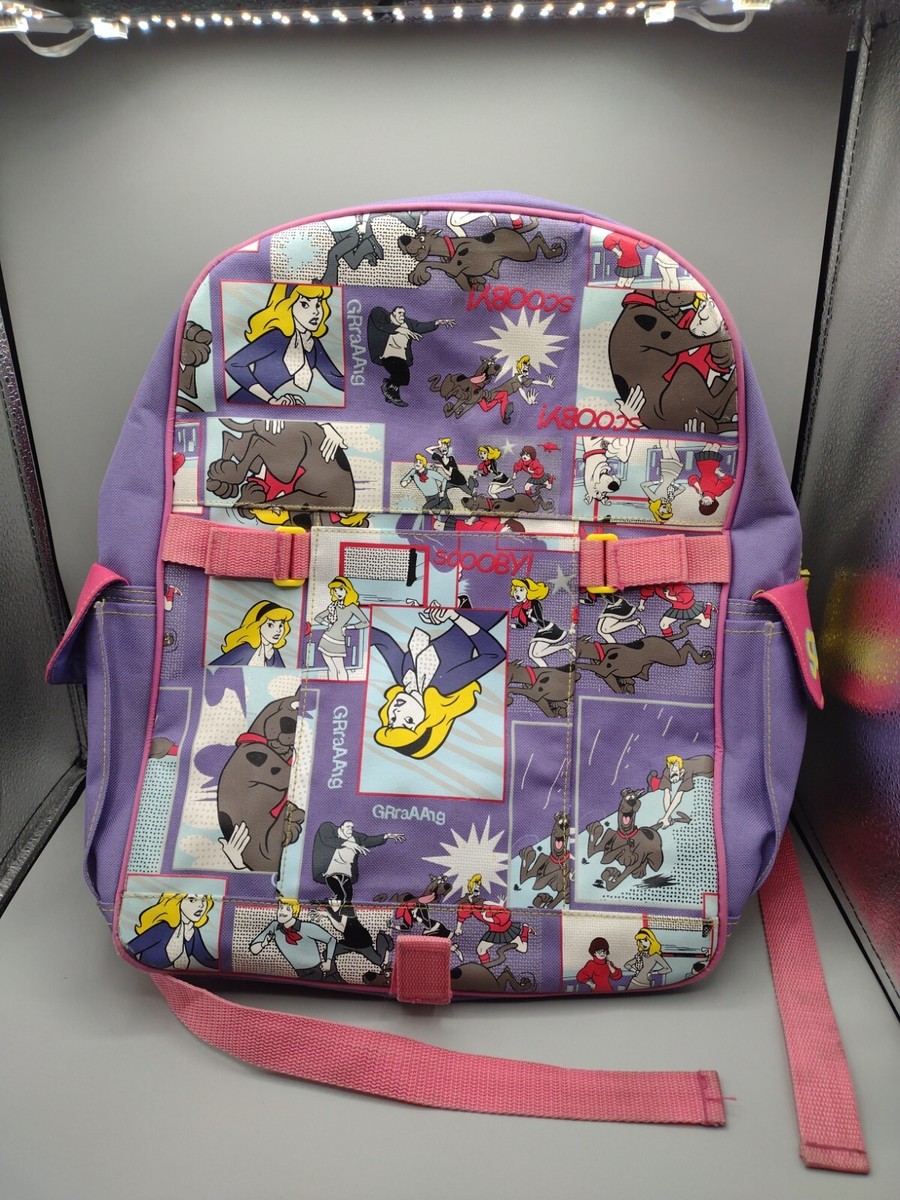 Scooby Doo Purple Pink Backpack Daphne Shaggy Fred Velma