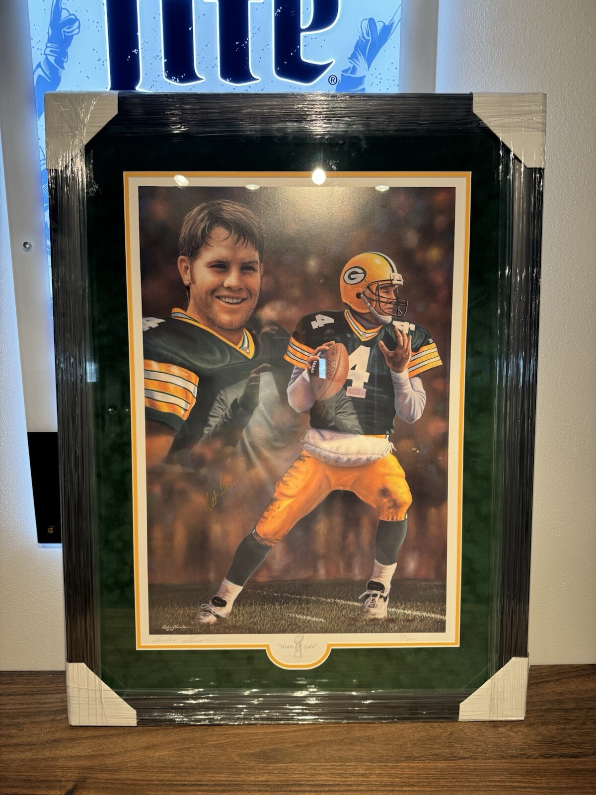 Brett Favre Autographed Signed Green Bay Packers Andrew Goralski s Heart of Gold Print 