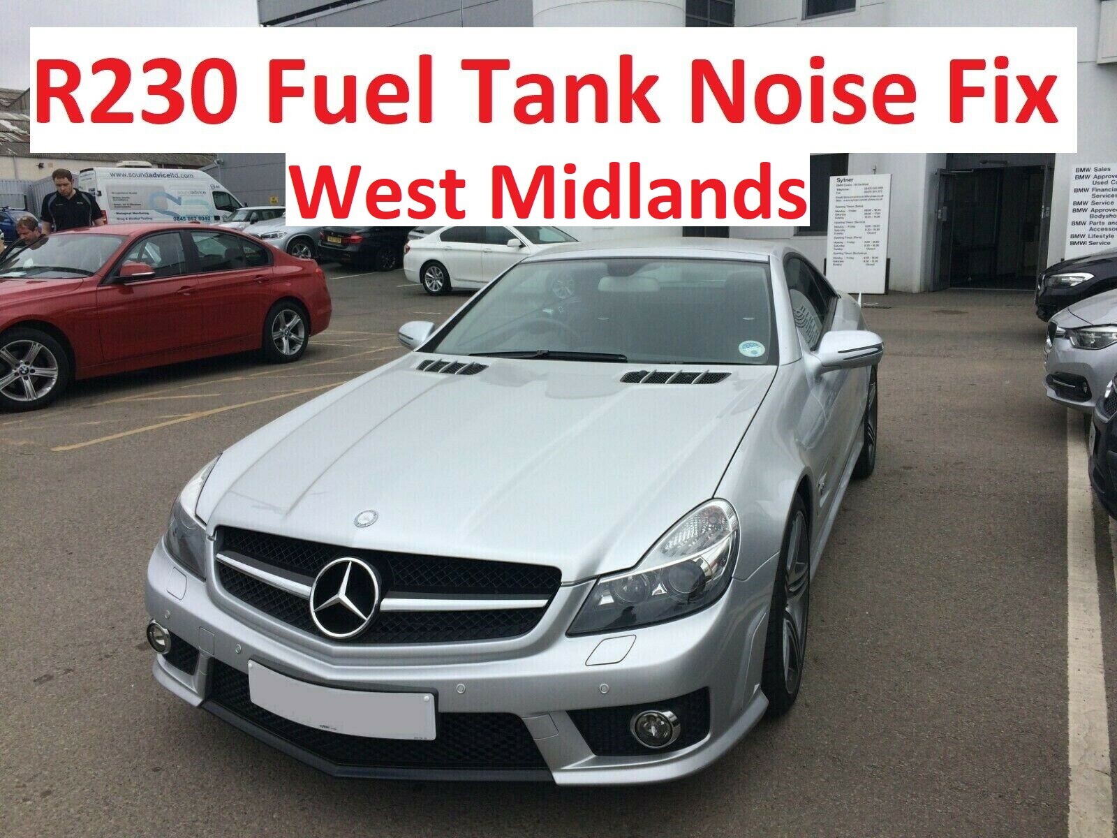 Mercedes SL R230 Fuel Tank Baffle Noise Rattle Fix Repair SL350 SL500