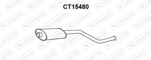 Silencieux avant pour Citroën Xsara Coupé 2.0 16V en acier aluminisé