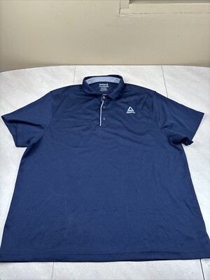 Reebok Shirt Adult 3XL Grey Golf Polo Short Sleeve Athletic Rugby