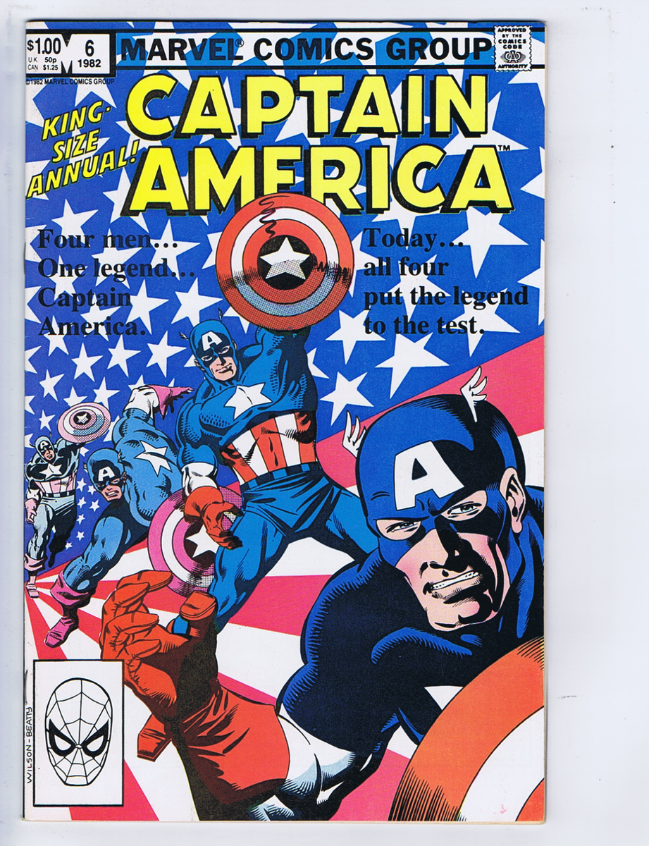 Captain America King Size Annual #6 Marvel 1982 Captain America