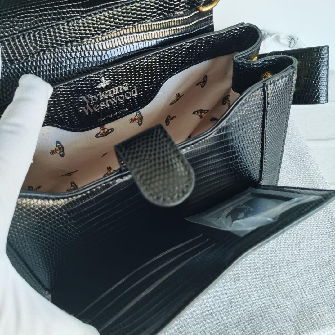 Vivienne Westwood Hazel Medium Handbag Black USED 202409M2 Vivienne Westwood Hazel Medium Handbag Black USED 202409M2