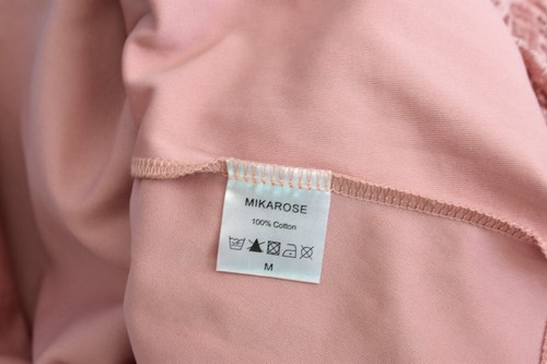 Women's Mikarose Short Sleeve Dress Boat Neck MEDIUM Pastel Pink PRE-OWNED - Picture 12 of 12