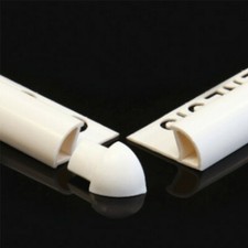 Genesis PVC External Tile Trim Corners pack 0f 4 in 6,8,10 or 12mm white