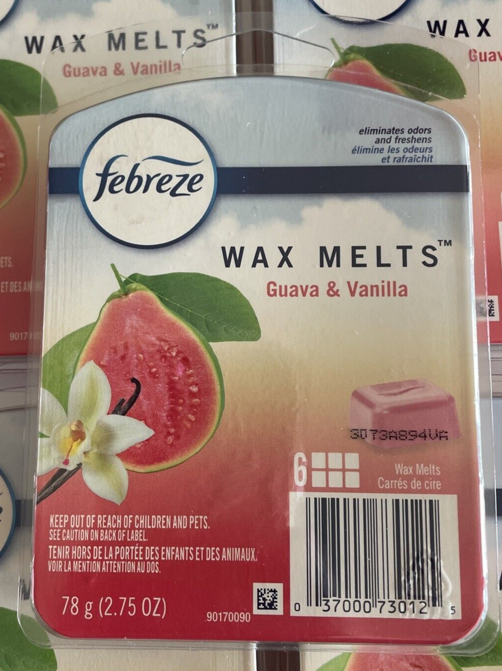 Febreze Wax Melts Guava & Vanilla 6 Count Pack of 1