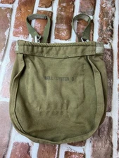 Vintage Bell System B Telephone Lineman Tool Pouch Bag Green Canvas