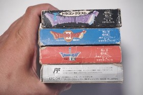 Famicom Dragon Quest Warrior I II III IV 1 2 3 4 boxed Japan FC games US Seller