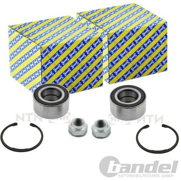 2X SNR RADLAGER-SATZ Vorne Passend FÜR Alfa Romeo 145 146 GTV Spider Fiat Bravo-image