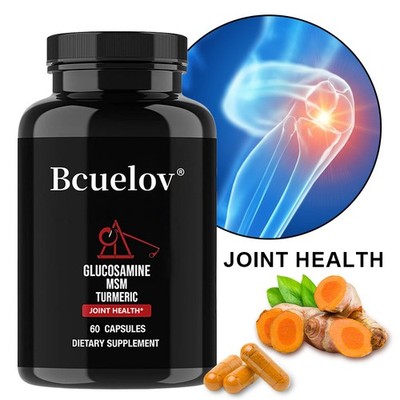 Glucosamine Msm Turmeric Supports Joint Mobility Flexibility 30/60/120 Capsules
