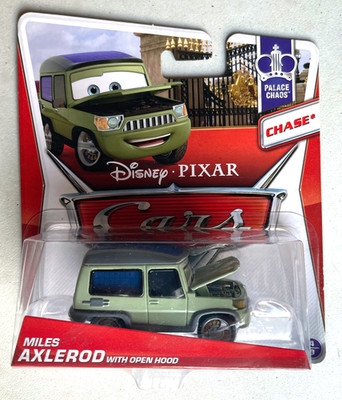 Disney Pixar Cars 2012 Miles With Open Hood Chase Palace 1:55 Diecast New
