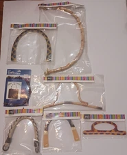 Lot Of 7 Boutique Purse Handles Mixed Bag Handle